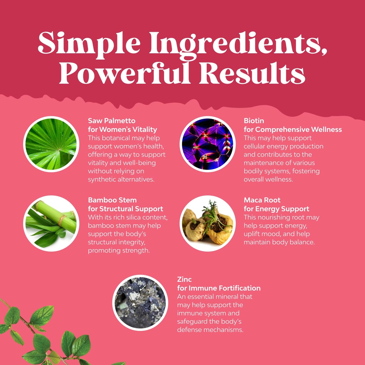 Nature's Craft Extra Strength Saw Palmetto for Women – 500mg, Maca & Biotin, 180 Capsules