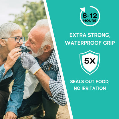 Extra Strong Denture Adhesive Cream – 12 Hour Hold, Mint, Zinc & Fluoride Free