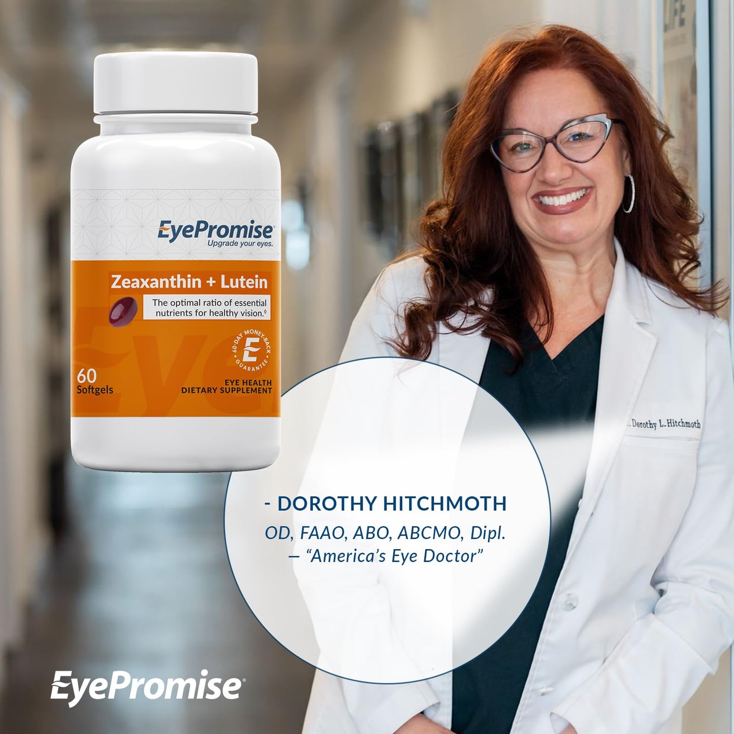 EyePromise Zeaxanthin & Lutein Eye Vitamin - 180 Softgels, 90-Day Supply