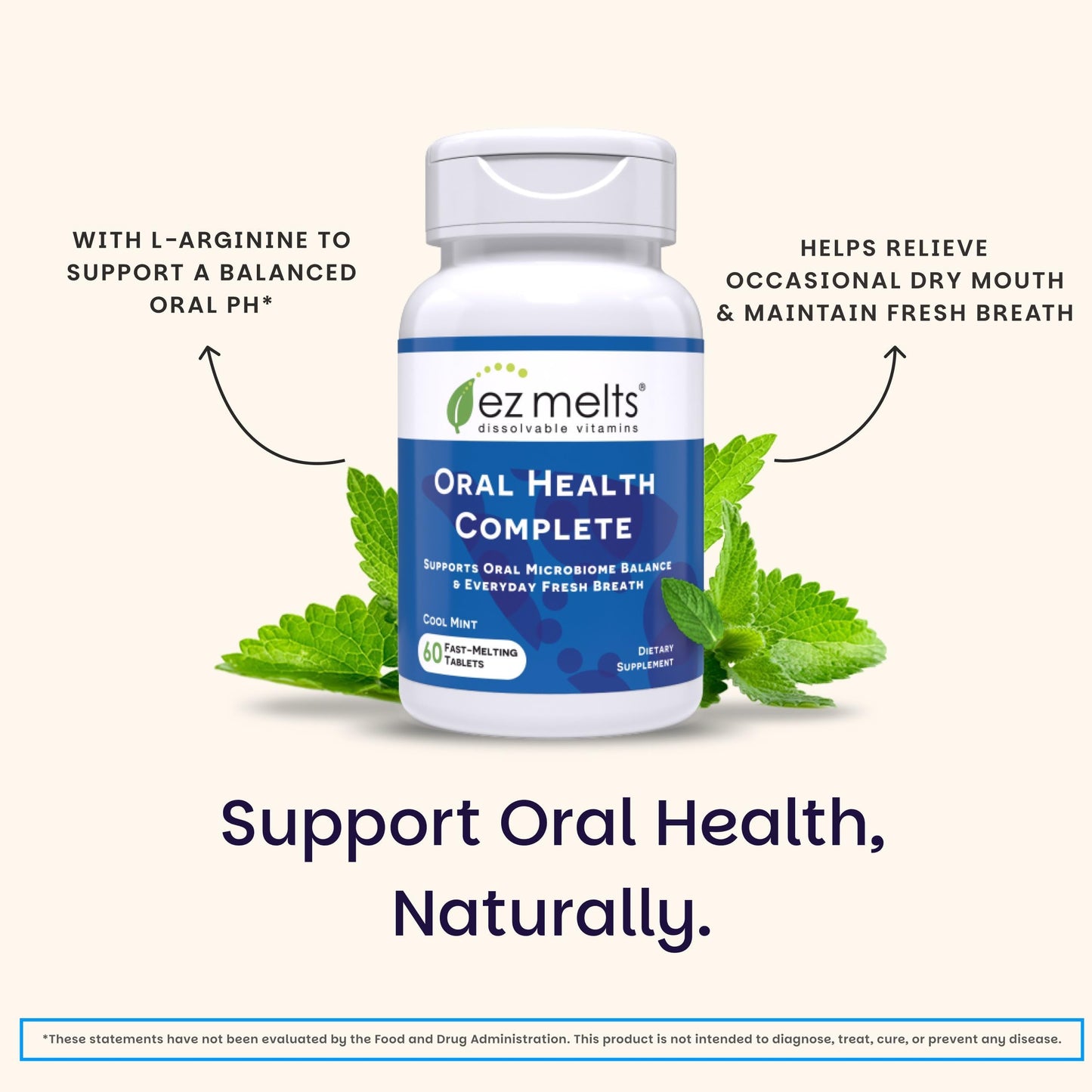 EZ Melts Oral Health Complete - Probiotic for Gum Health (2 Pack)