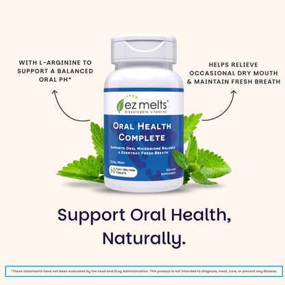EZ Melts Oral Health Complete - Probiotic for Gum Health (2 Pack)