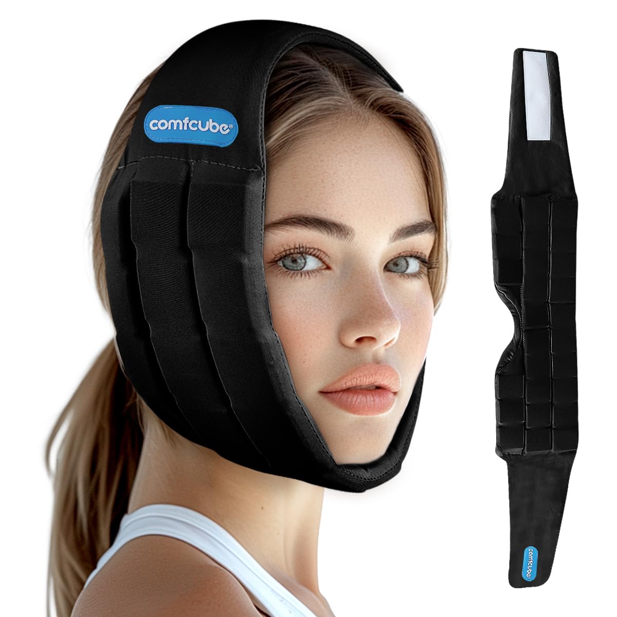 Face Ice Pack for Wisdom Teeth - 2 Hour Cold Therapy Head Wrap | TMJ & Oral Pain Relief