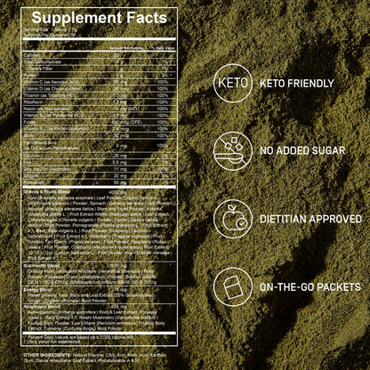 Factor Form Daily Greens Superfood Powder – Gut Health, Energy & Immunity | 30 Servings
