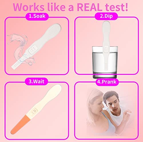 Fake Pregnancy Test Stick – Always Positive, 2 Pack Pink | Pregnancy Joke Prank