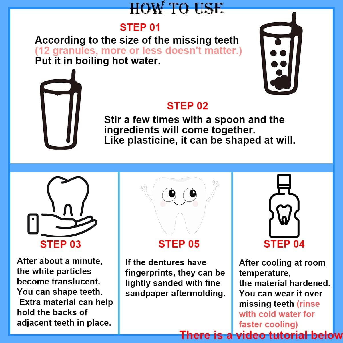 Fake Teeth Repair Kit | Provisional Dental Restoration Kit (30ml Bottle)