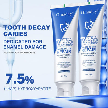 7.5% Nano Hydroxyapatite Toothpaste – Enamel Protection and Tooth Strengthening (Fresh Mint)