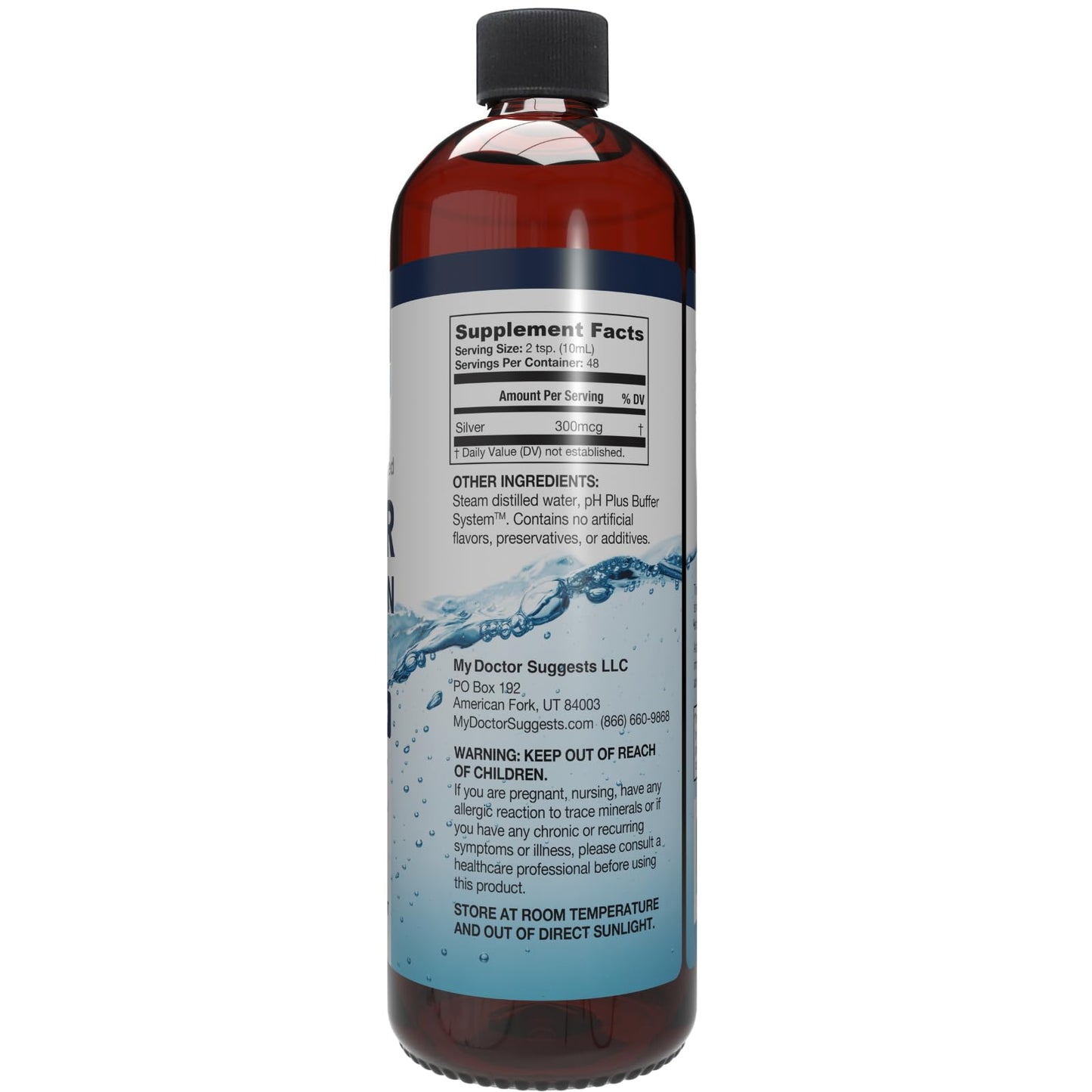 My Doctor Suggests Alkaline Structured Silver Liquid 30ppm – Immune & Gut Support (16 oz)