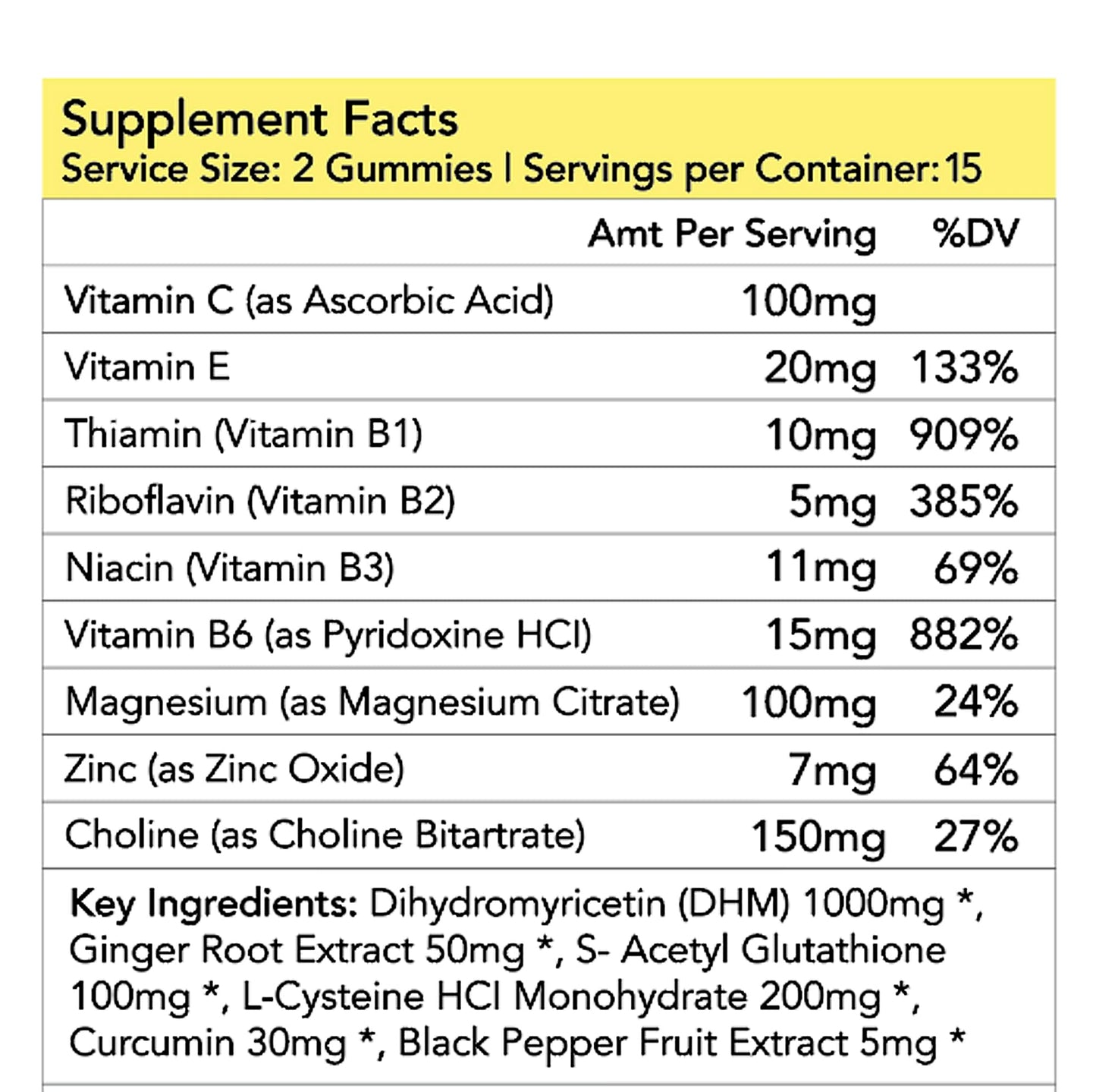 FANDICK DHM 1000 Dihydromyricetin Gummies (30 Count) – Ginger Root, Electrolyte Pectin