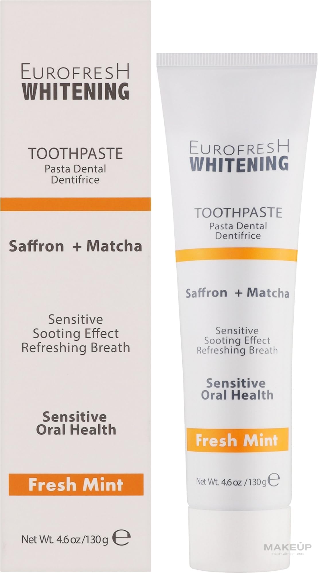 FARMASi EuroFresh Whitening Toothpaste – Matcha & Saffron (4.6 oz)