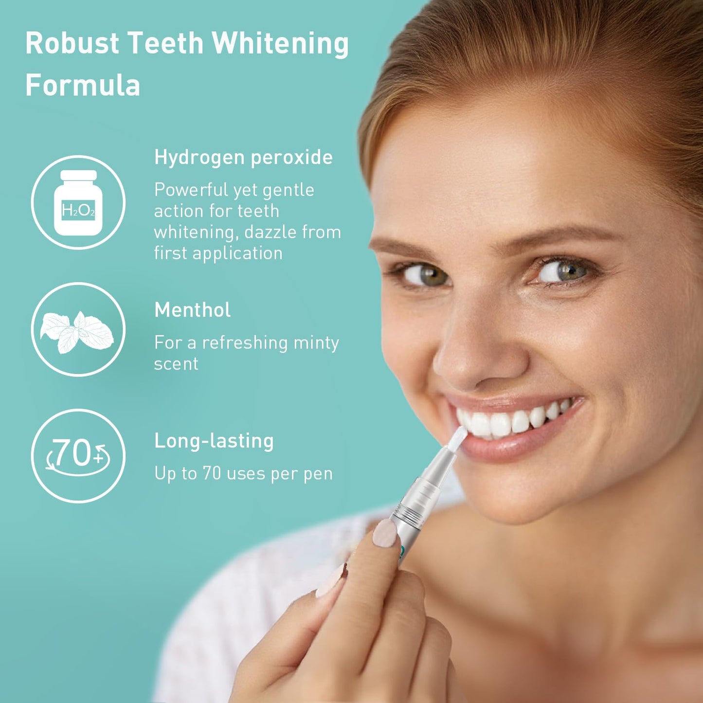 Teeth Whitening Pen 1 Pack (4ml) – Fast-Acting Gel with Brush | Travel Kit