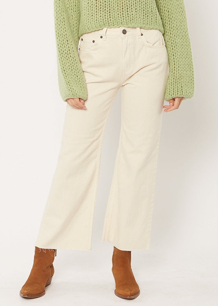 Amuse Society Gabi crop flare denim pant