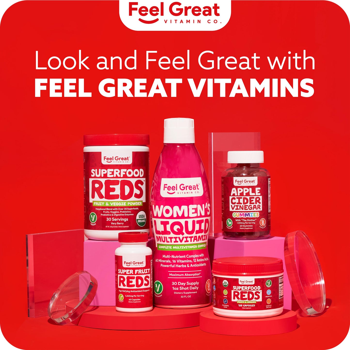 Feel Great Organic Superfood Reds Powder – Beet Root & Digestive Support