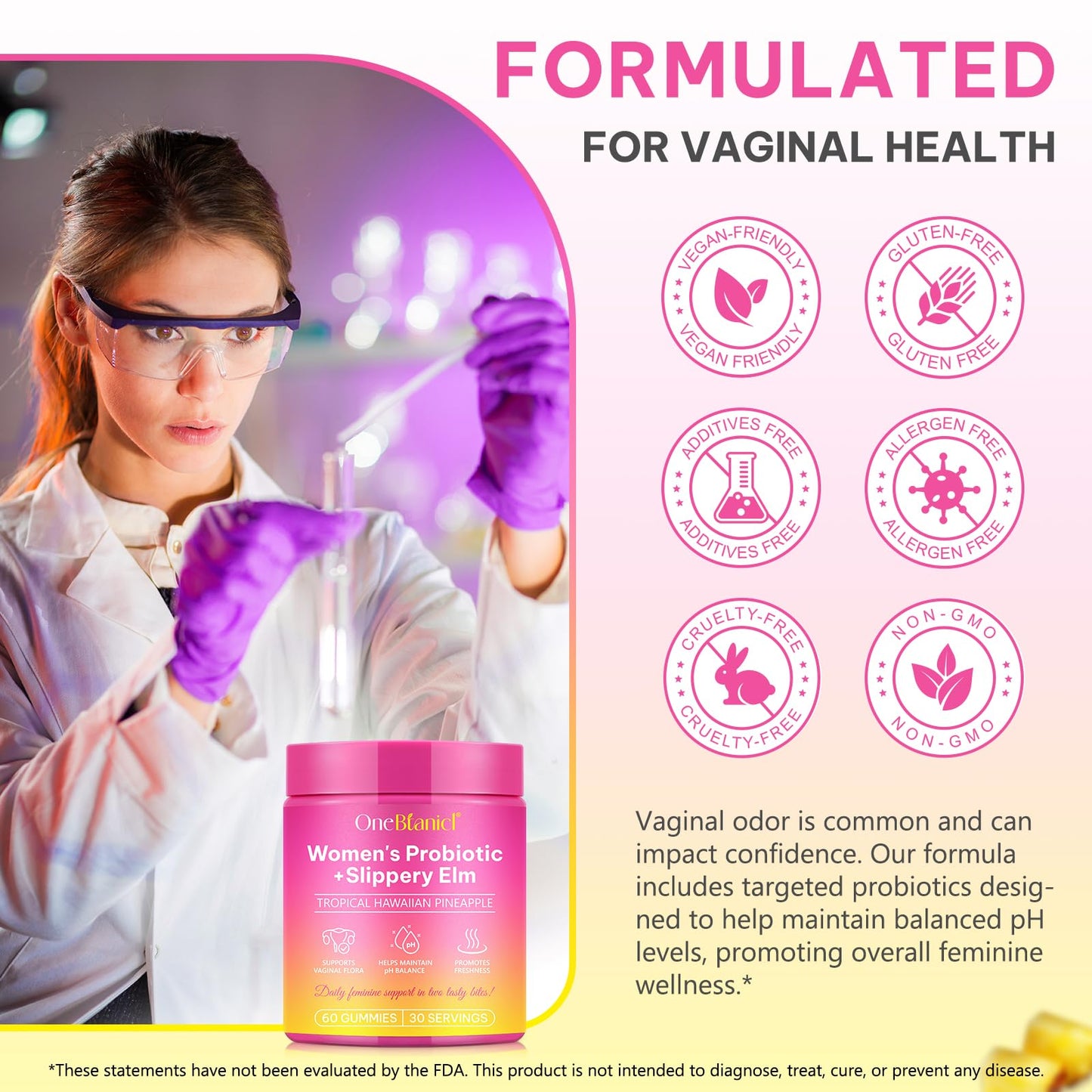 Feminine Probiotic Gummies for Women | Vaginal Health & pH Balance