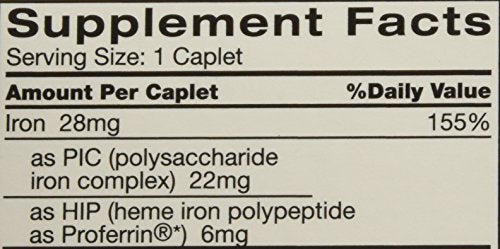 Feosol Complete with Bifera Iron 30 Caplets (3 Pack) | Iron Supplement