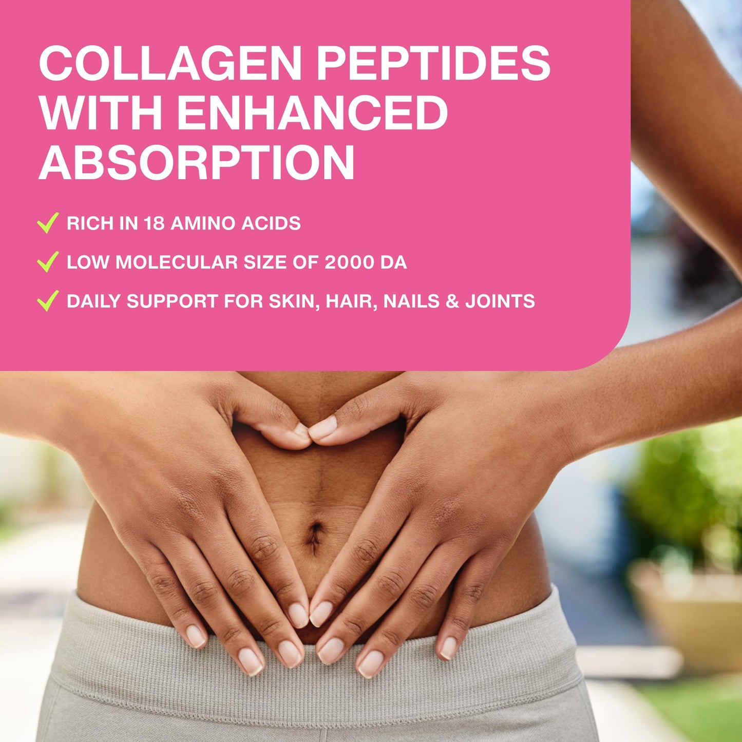 Advanced Collagen Peptides for Women – Grass-Fed Type I & III, 10g per Scoop, Unflavored