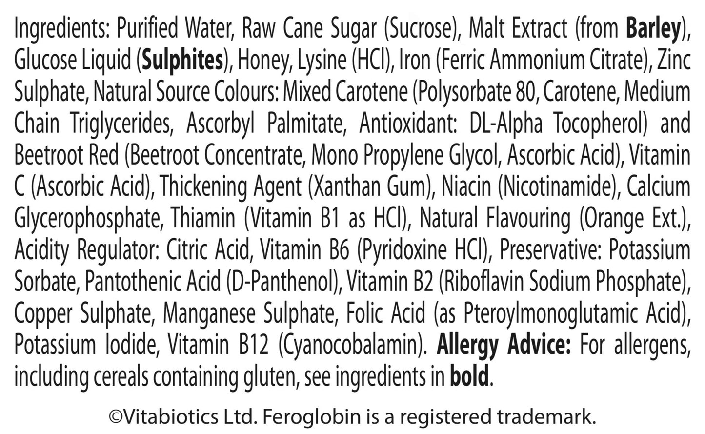 Feroglobin Gentle Iron & Nutrient Liquid | Reduce Tiredness and Fatigue | Natural Iron Source