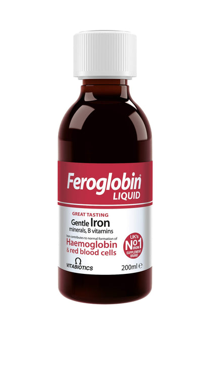 Feroglobin Gentle Iron & Nutrient Liquid | Reduce Tiredness and Fatigue | Natural Iron Source