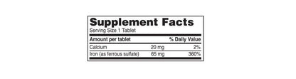 Ferrous Sulfate 325mg Iron Supplement (2-Pack) – 100 Tablets per Bottle | Iron Pills