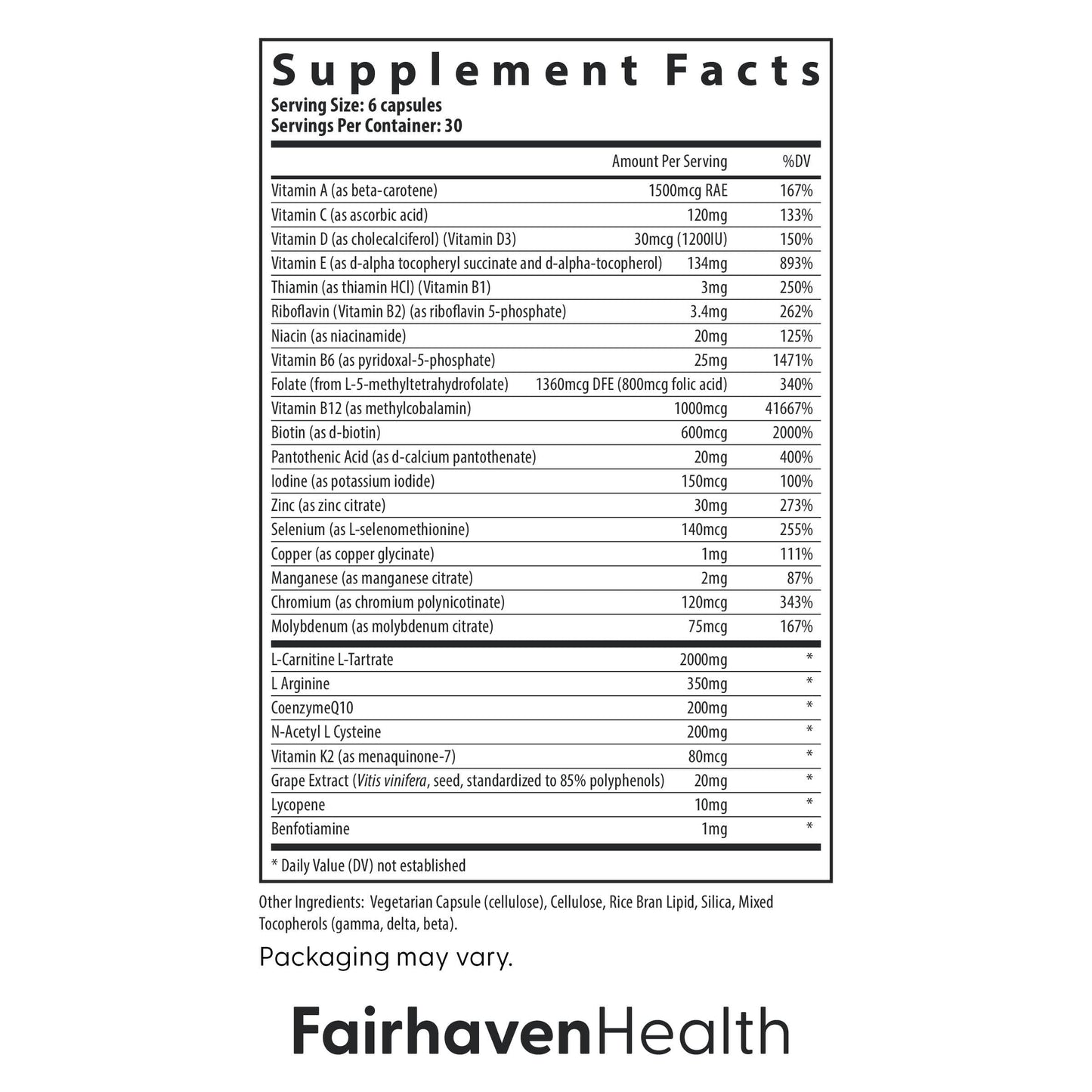 Fairhaven Health FH Pro for Men – Clinically Studied Prenatal Fertility Support for Him | 180 Capsules
