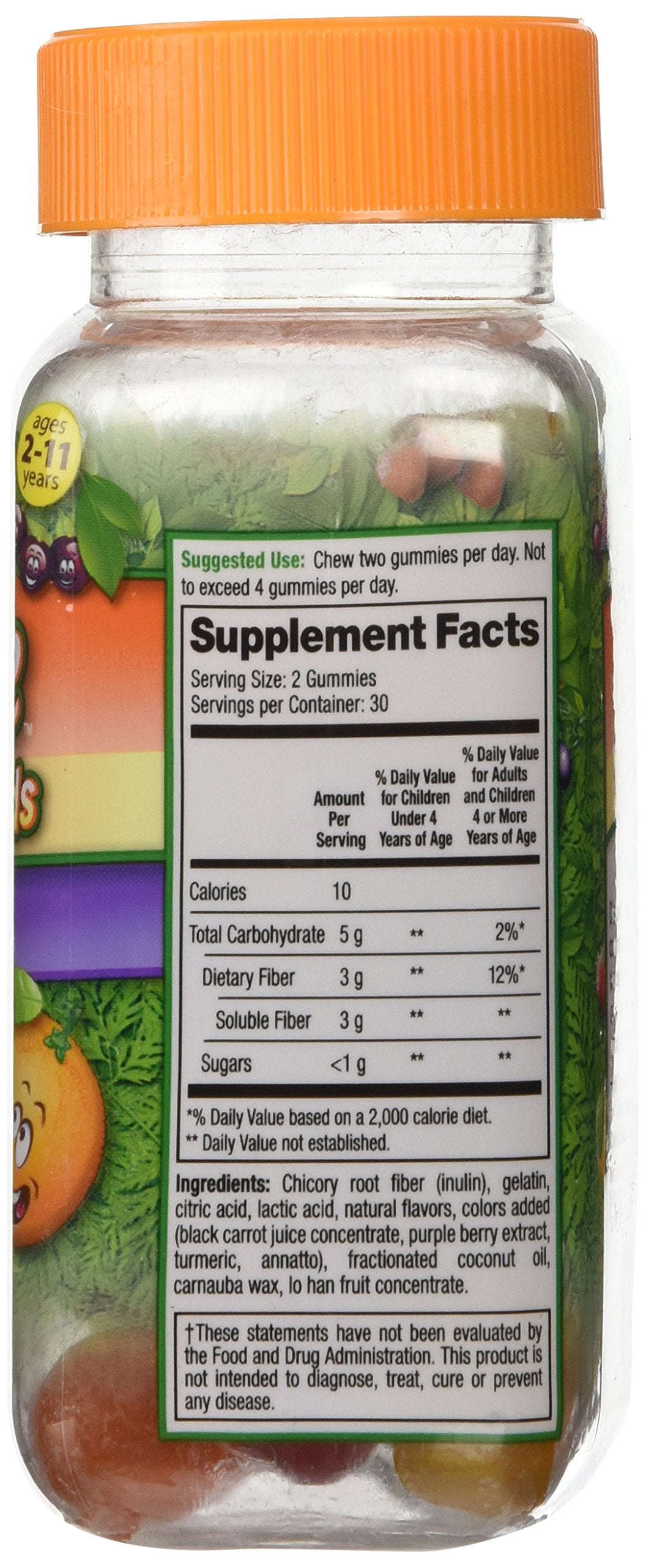 Fiber Advance Gummies for Kids - Daily Fiber Supplement, 60 Count