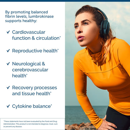 Researched Nutritionals Lumbrokinase — High-Potency 880,000 IU, Delayed-Release (60 caps)