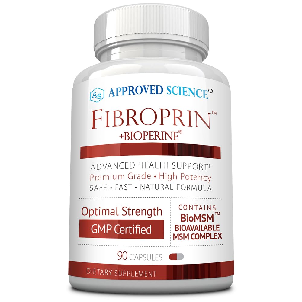 Approved Science Fibroprin - Ease Nerve & Muscle Aches | 90 Capsules | Made in USA