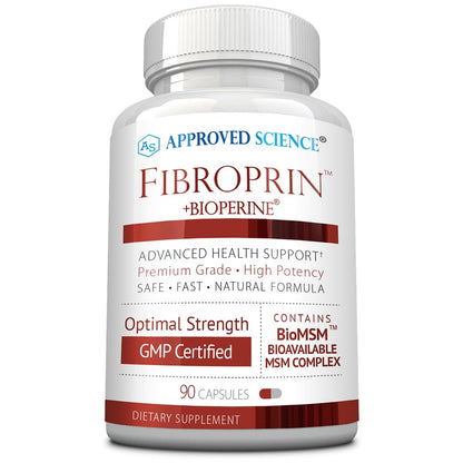 Approved Science Fibroprin - Ease Nerve & Muscle Aches | 90 Capsules | Made in USA
