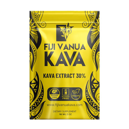 Fiji Vanua Kava 30% Kavalactone Extract Powder – High-Potency, Water-Soluble Kava (2 oz)