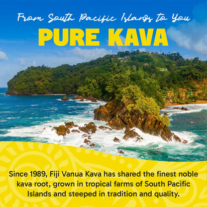Fiji Vanua Kava Vanuatu Powder – Premium Noble Kava Root, Medium Grind, 16 oz