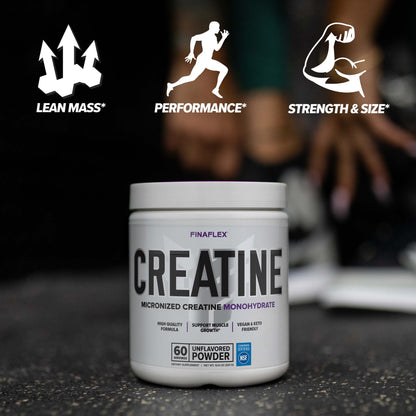 FINAFLEX Pure Creatine Monohydrate – Unflavored, 2-Pack (120 Servings) | NSF Certified