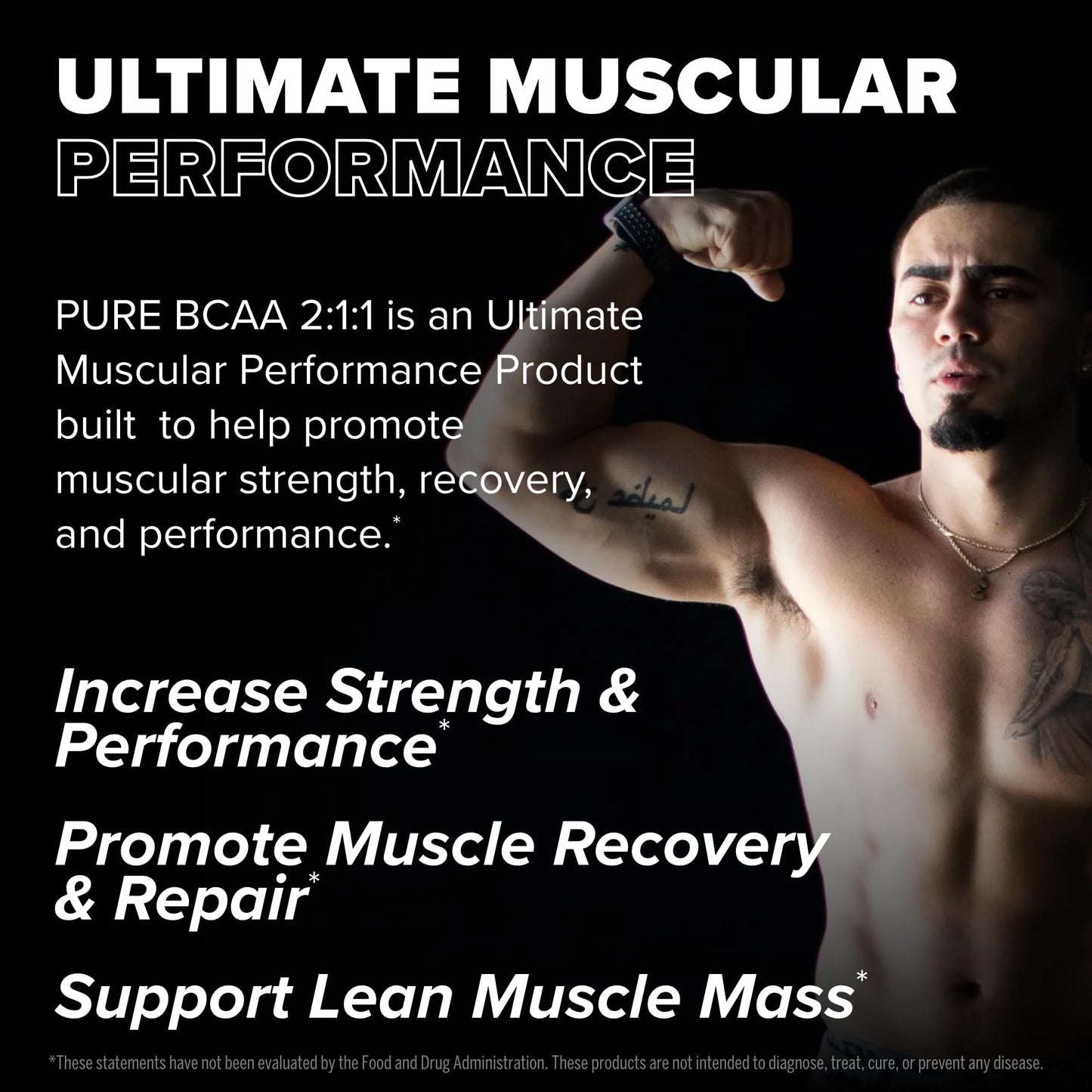 FINAFLEX Pure BCAA 2:1:1 Fruit Punch – 9.7 oz, 30 Servings | Strength, Recovery & Performance