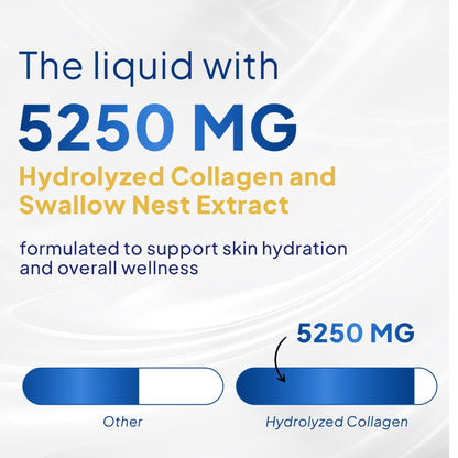 FINE JAPAN Liquid Collagen with Swallow’s Nest & Hyaluronic Acid – 17 fl oz