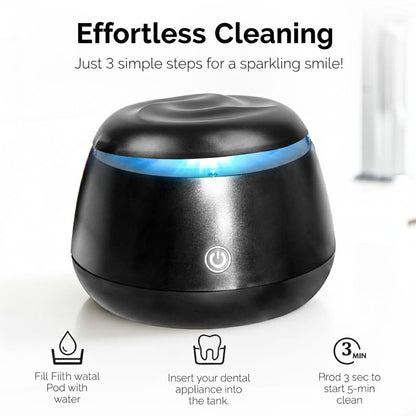 Fiona James 48kHz Ultrasonic Retainer Cleaner with UV - Black
