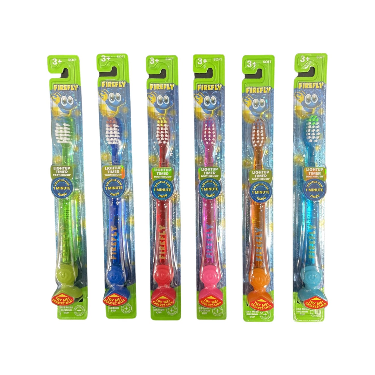 Firefly The Original Flashing Light-Up Timer Toothbrush for Kids – 12 Count