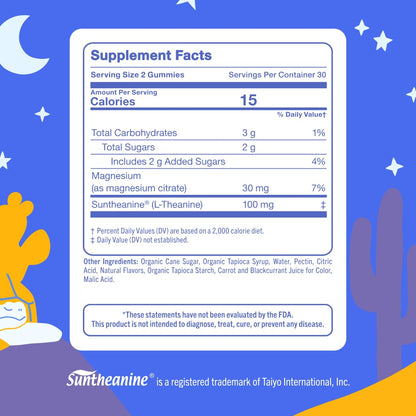 FIRST DAY Magnesium for Kids Gummies – Sleep & Relaxation Support, No Melatonin, Strawberry