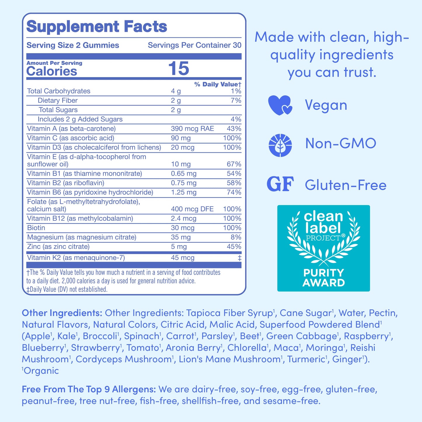 FIRST DAY Multivitamin for Men with Organic Fruit & Veggie Blend | 13 Key Nutrients