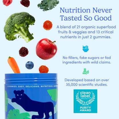 FIRST DAY Multivitamin for Men with Organic Fruit & Veggie Blend | 13 Key Nutrients
