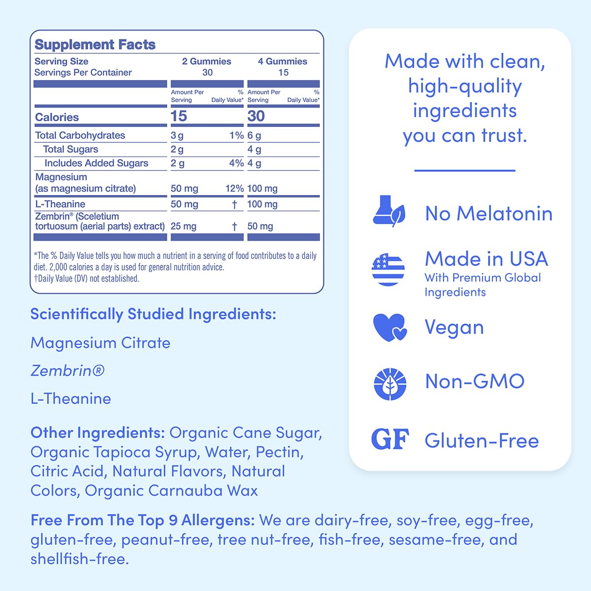 First Day Women’s Nighttime Reset Calming Magnesium Gummies – Sleep Support, Calm Mood & Energy – No Melatonin – 30-Day Supply