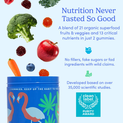FIRST DAY Multivitamin for Women - Daily Gummies for Energy, Hair & Skin | 30 Day Supply