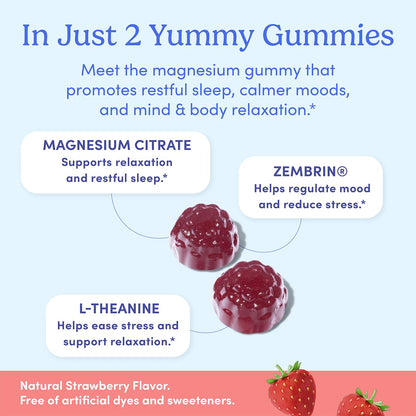 First Day Women’s Nighttime Reset Calming Magnesium Gummies – Sleep Support, Calm Mood & Energy – No Melatonin – 30-Day Supply