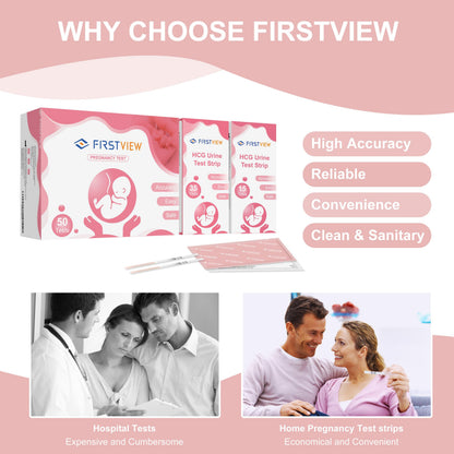 FIRSTVIEW Pregnancy Test Kit – 15 Strips, 5-Minute Results, Discreet Home Use
