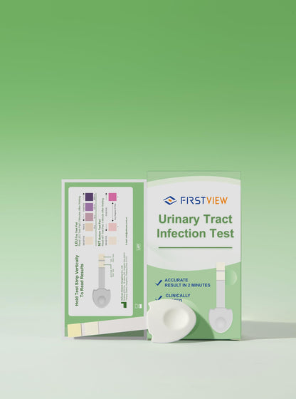 FIRSTVIEW UTI Test Strips – Leukocytes & Nitrites, 2-Minute Results (5 Pcs)