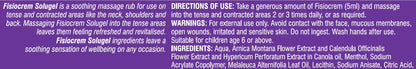 Fisiocrem Solugel - Massage rub for Neck, Shoulders and Back with Arnica - 100 ml