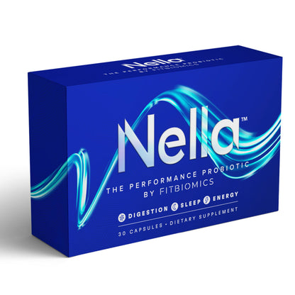 Nella Gut Health Probiotics for Women & Men by FITBIOMICS – 30 Capsules