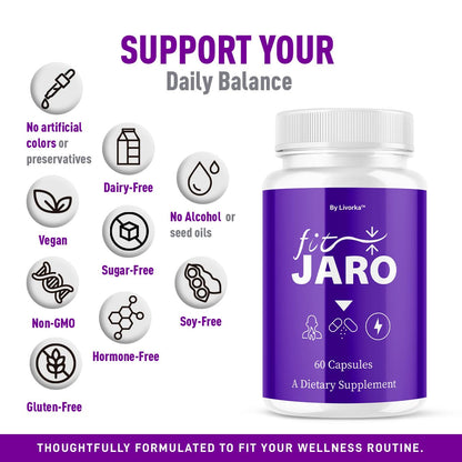 (2 Pack) FitJaro Advanced Formula – Maximum Strength Capsules & Pills, Premium All-Natural, 120 Capsules