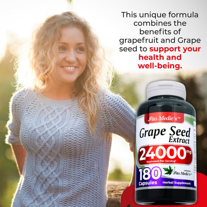 FITO MEDIC'S Lab | Grape Seed Extract - 180 Capsules | Ultra High Absorption