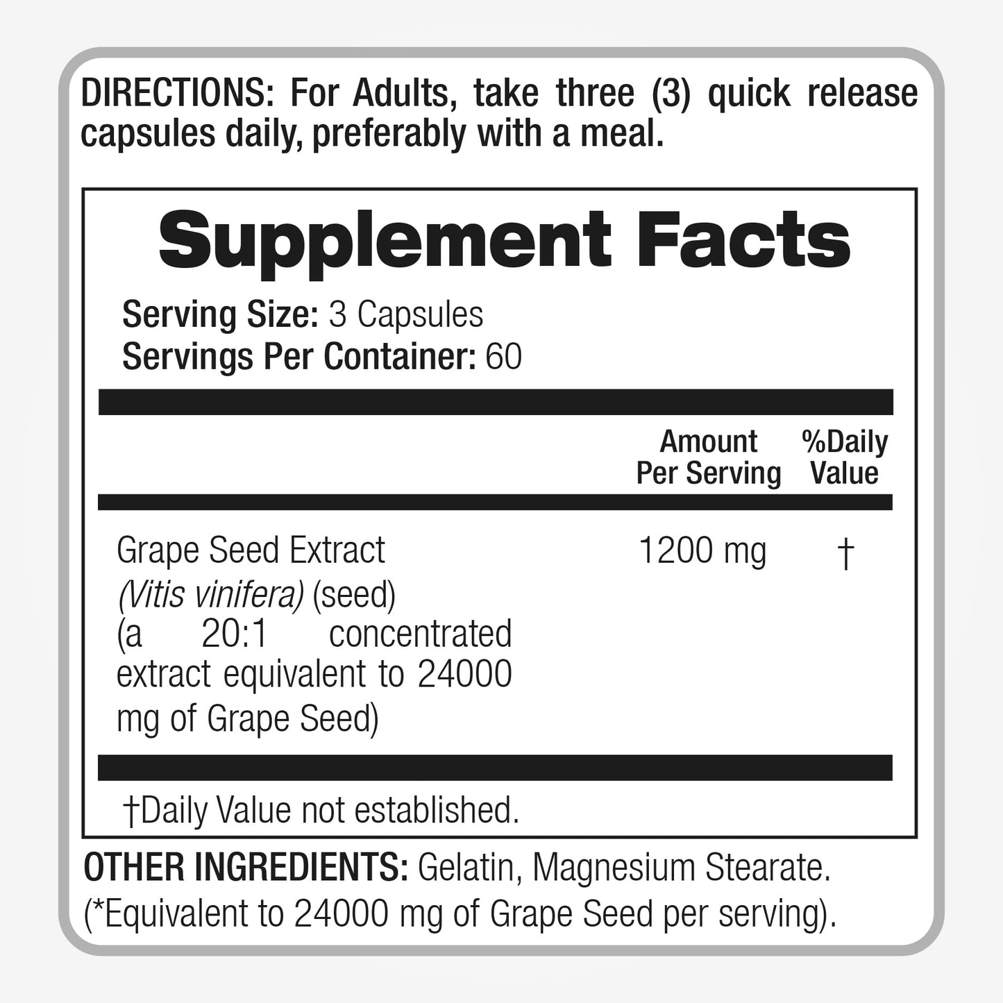 FITO MEDIC'S Lab | Grape Seed Extract - 180 Capsules | Ultra High Absorption