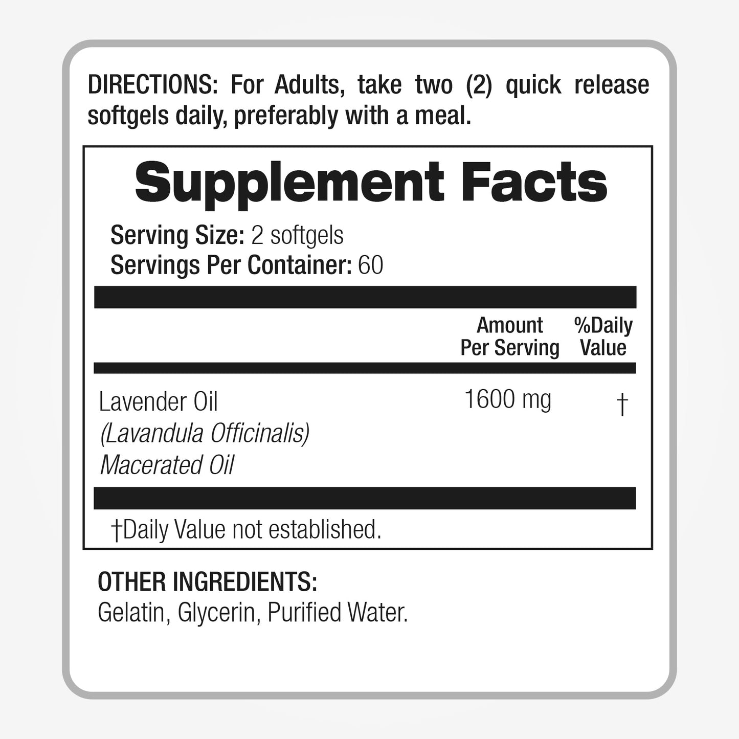 FITO MEDIC'S Lab | Lavender Pills |120 Soft gels | 1600 mg | Better Absorption | Lavender Extract | Lavanda Oil