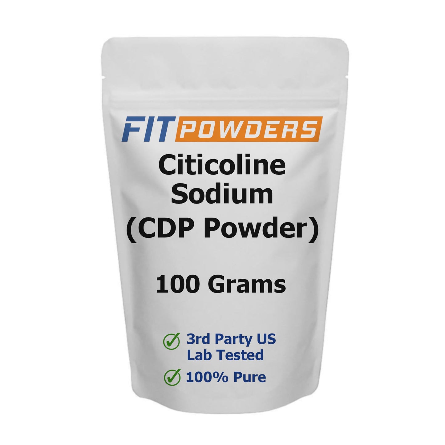 FitPowders Citicoline Powder – CDP Choline Sodium, 100g with Scoop | Pure, Non-GMO