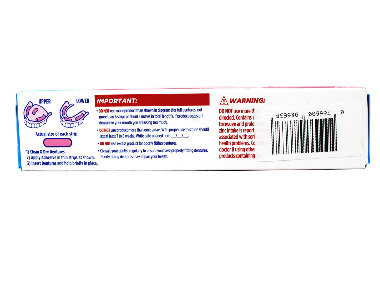 Fixodent Complete Soothing Mint Denture Adhesive Cream – 4 Count (2.4 oz Each) | Strong Hold